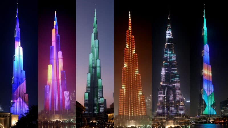 Dubai's Burj Khalifa screens