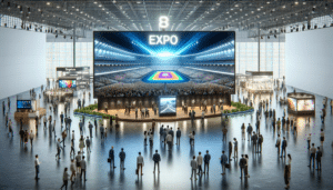 Trade show Display banquet room with VisualizeLed